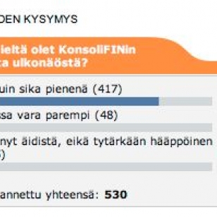 KonsoliFINin kuukauden kysymyksen tulokset