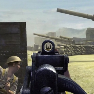 Tuoretta pelikuvaa Xbox 360:n Call of Duty 2:sta