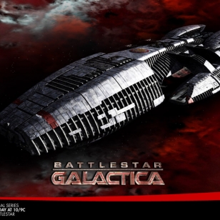 Battlestar Galactica laskeutuu kauppapaikalle