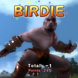 Kratos riehumaan golfkentälle
