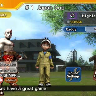 Kratos riehumaan golfkentälle