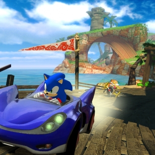 Sonic ja kumppanit kaahailevat kilpaa