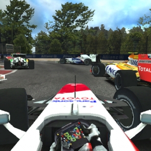 F1 2009 -pelin Monza-kierros videolla