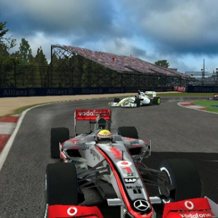 F1 2009 -pelin Monza-kierros videolla