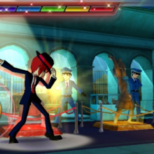 Segan upeaniminen 3DS-rytmipeli esitteillä kuvina