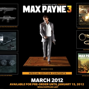 Max Payne 3 -erikoisversion mukana Max-patsas