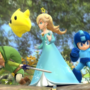 Galaksimainen hahmo kohdataan Smash Bros. -taistelukentillä ja Mario Kart 8:n ajoradoilla