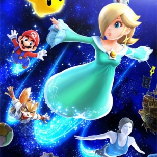 Galaksimainen hahmo kohdataan Smash Bros. -taistelukentillä ja Mario Kart 8:n ajoradoilla