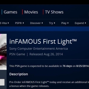 Naishahmo pääosassa Infamous First Lightissa