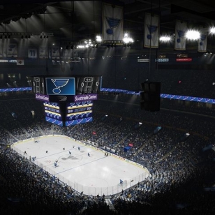 Tuoreissa NHL 15 -kuvissa St. Louis Bluesin ja Nashville Predatorsien areenat