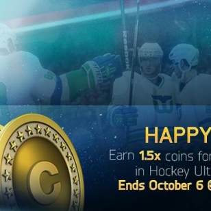 NHL 15 Hockey Ultimate Team Happy Hour -tapahtuma käynnissä