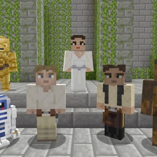 Star Wars -hahmot laskeutuivat Minecraftiin&#8232;&#8232;