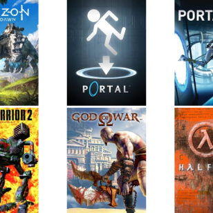 Pelikansia: Grand Theft Auto V, Horizon Zero Dawn, Portal ja Portal 2, Civilization II, Dune II, Mechwarrior 2, God of War, Half-life, Starcraft