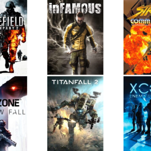 Pelikansia: Bioshock Infinite, Battlefield Bad Company 2, Infamous, Strike Commander, Jagged Alliance, Ratchet & Clank, Killzone Shadow Fall, Titanfall 2, XCOM Enemy Unknown, Dishonored