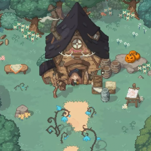 little witch in the woods
