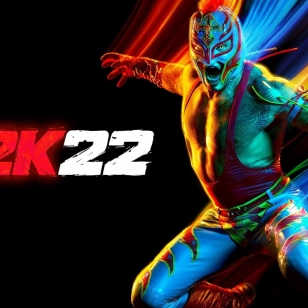 WWE 2k22 kansikuva jossa rey mysterio