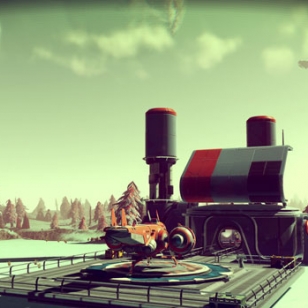 No Man's Sky, alus laskeutumisalustalla