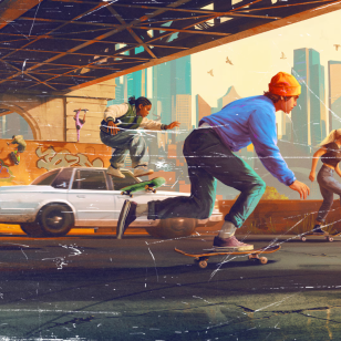 skate rullalauta peli