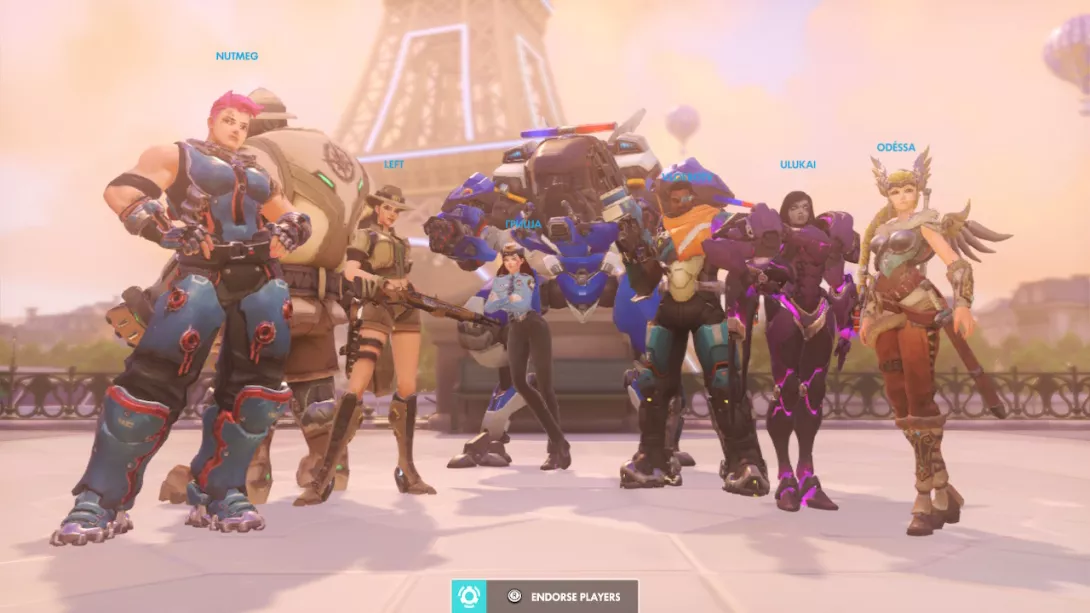 Overwatch Legendary Edition Switch voittoposeerausta