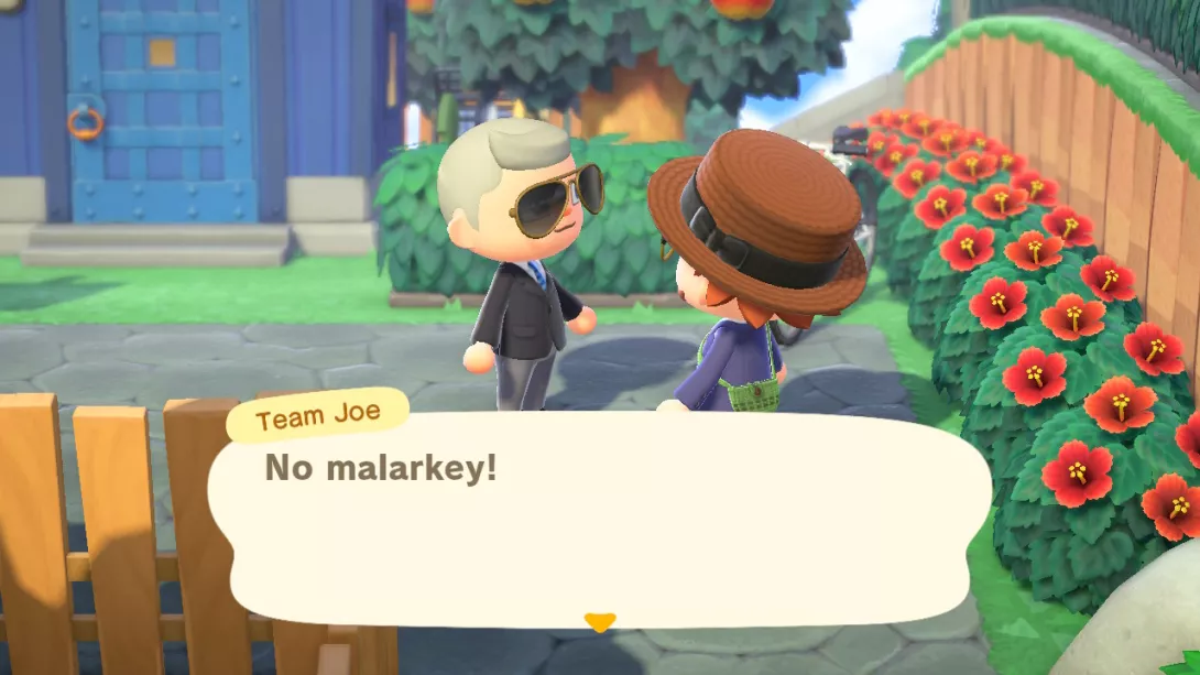 Animal Crossing: New Horizons Biden HQ -saarella itse Joe Biden