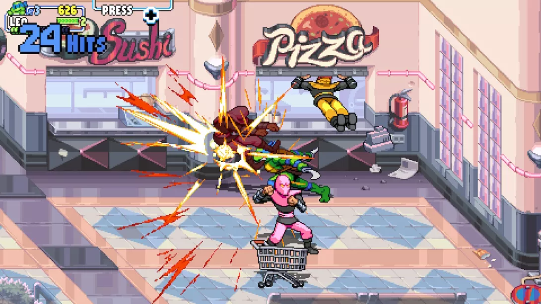 Teenage Mutant Ninja Turtles: Shredder's Revenge - turpiin pizzeriassa