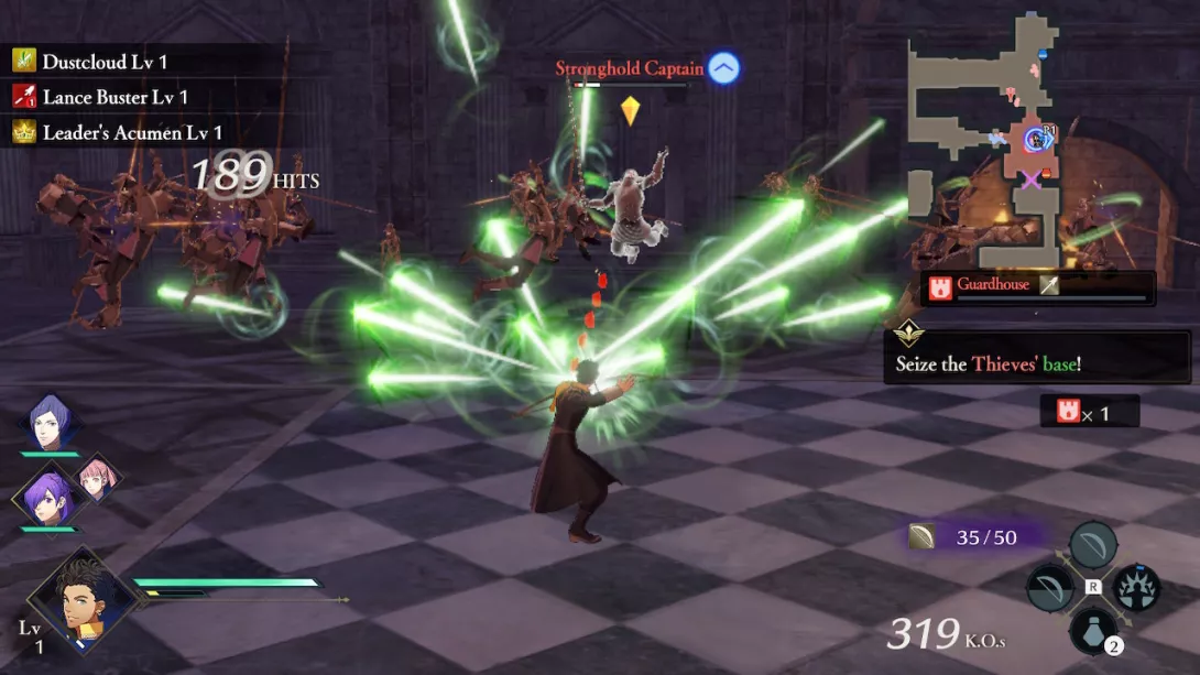 Fire Emblem Warriors: Three Hopes Claude kurmottaa kaikkia