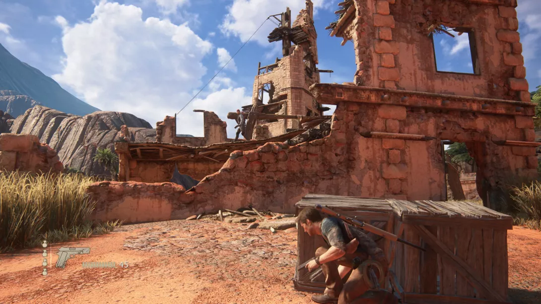 Uncharted 4 PC Nathan väijyy 