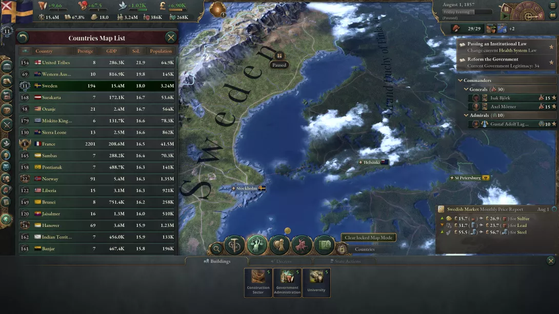 Victoria 3 Ruotsi