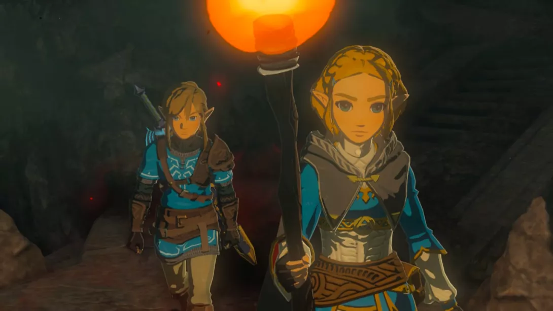 The Legend of Zelda: Tears of the Kingdom_Link, Zelda ja luola