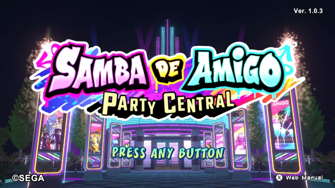 Samba de Amigo: Party Central_alkuruutu