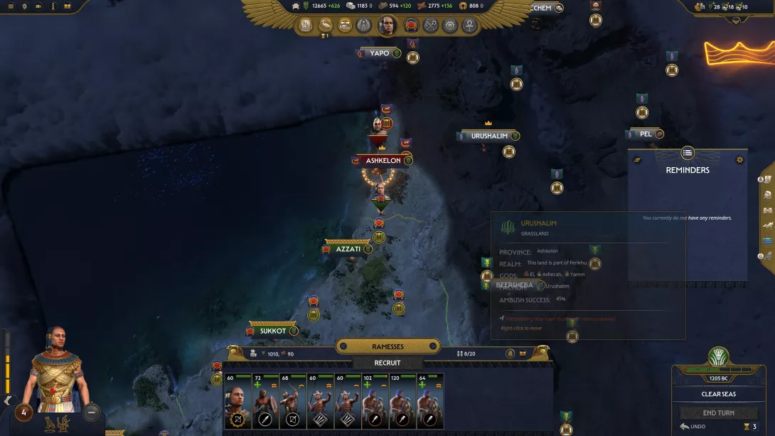 Total War Pharaoh kartta