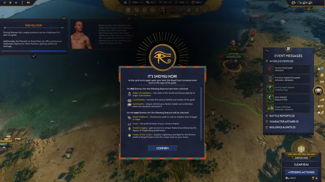 Total War Pharaoh monimutkainen