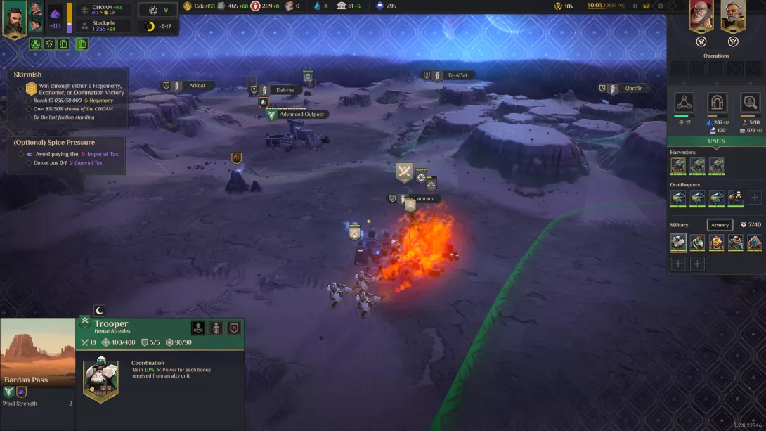 Dune Spice Wars liekinheitin