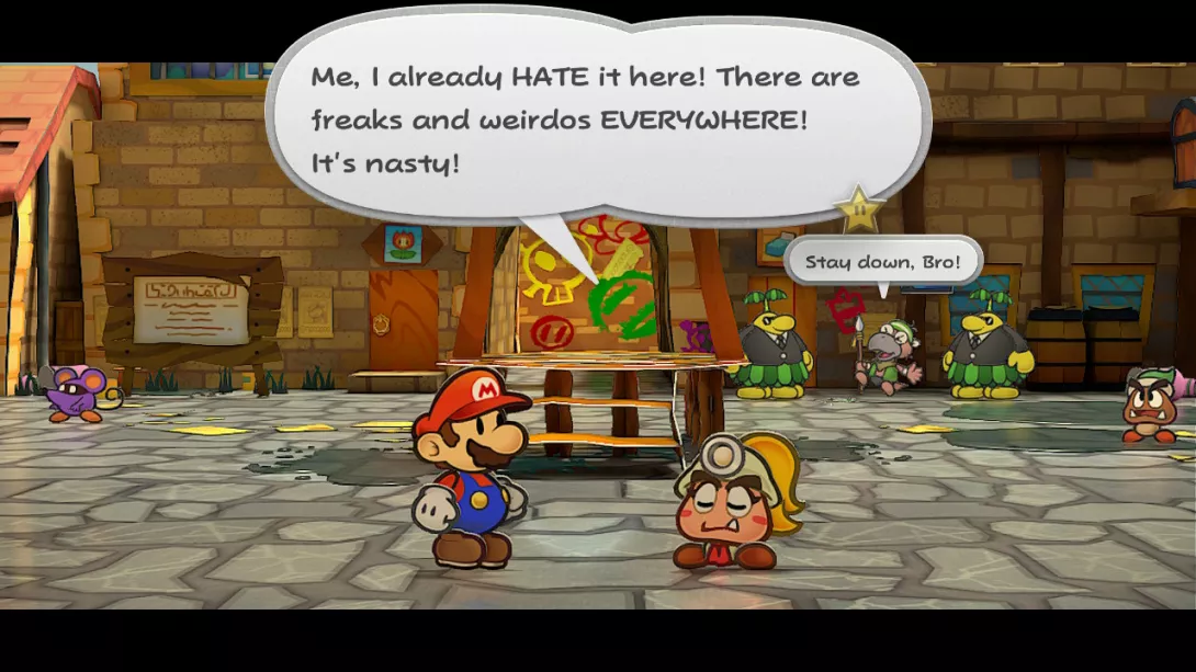 Paper Mario: The Thousand-Year Door taustalla mukilointi