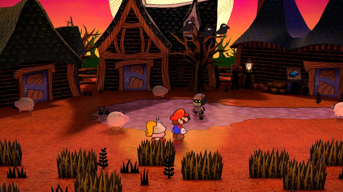Paper Mario: The Thousand-Year Door hämyisää on ja possuja