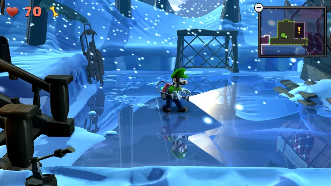Luigi's Mansion 2 HD jäinen heijastus