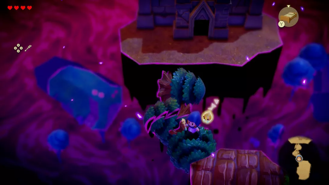 The Legend of Zelda: Echoes of Wisdom Still World ja ilmassa leijuvat puut