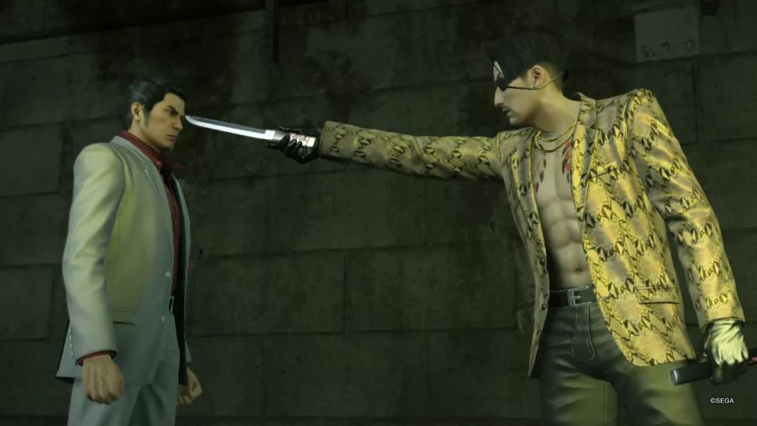 Yakuza Kiwami Switch Goro Majima ruudulla