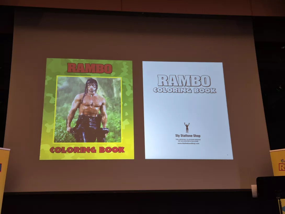 Finnish Retro Con – Rambo-värityskirja