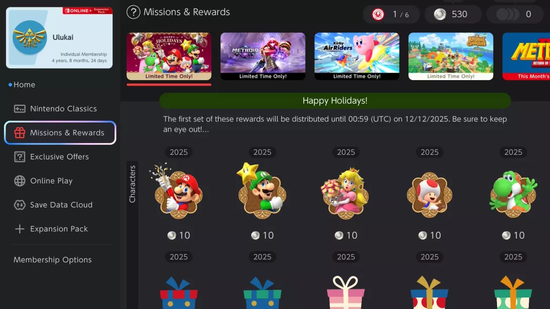 Nintendo Switch Online ja kuvakkeita ostettavaksi