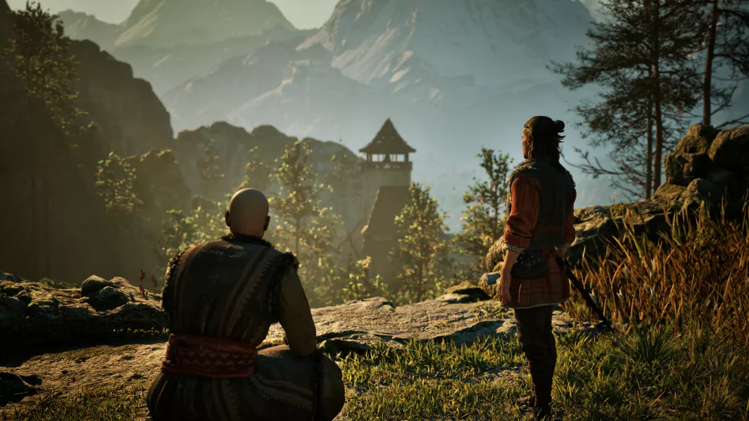 The Blood of Dawnwalker - Coen isänsä kanssa katsomassa kotikylän maisemia