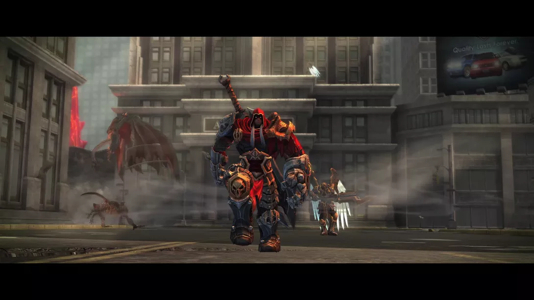 Darksiders Warmastered Edition kaupunkikävelyllä
