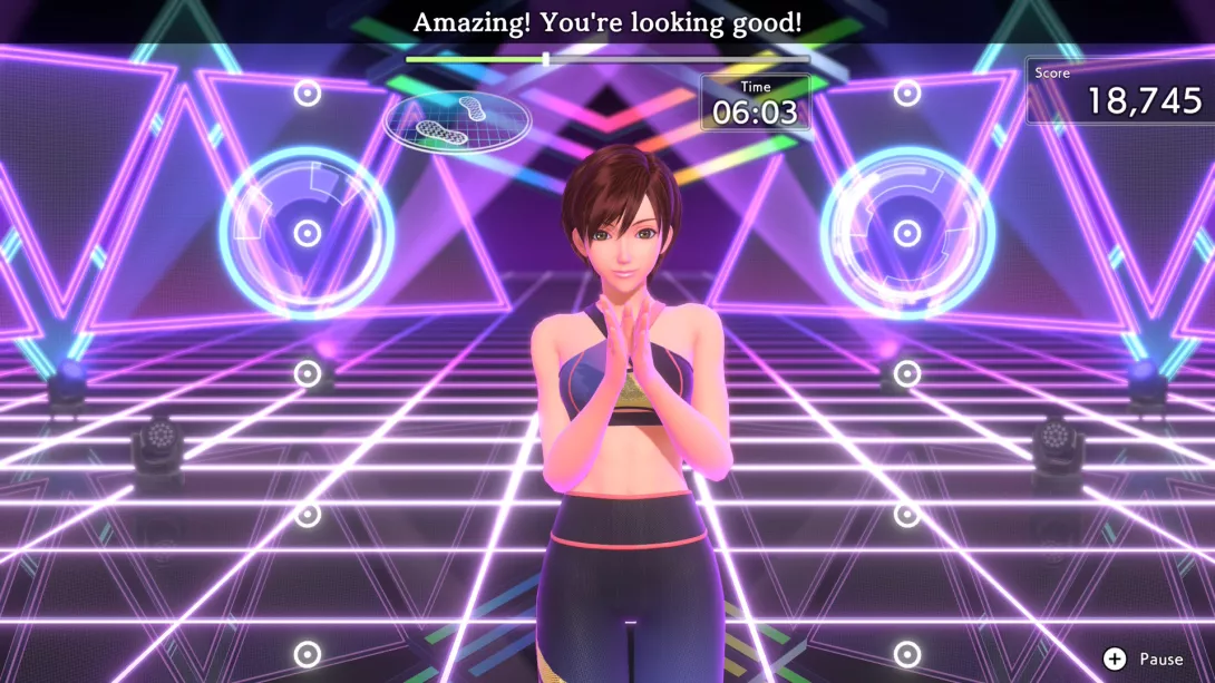 Fitness Boxing 3, the instructor says that everything is looking good, Switch 2