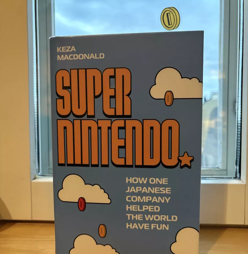 Super Nintendo Keza MacDonald kirja ja kolikko