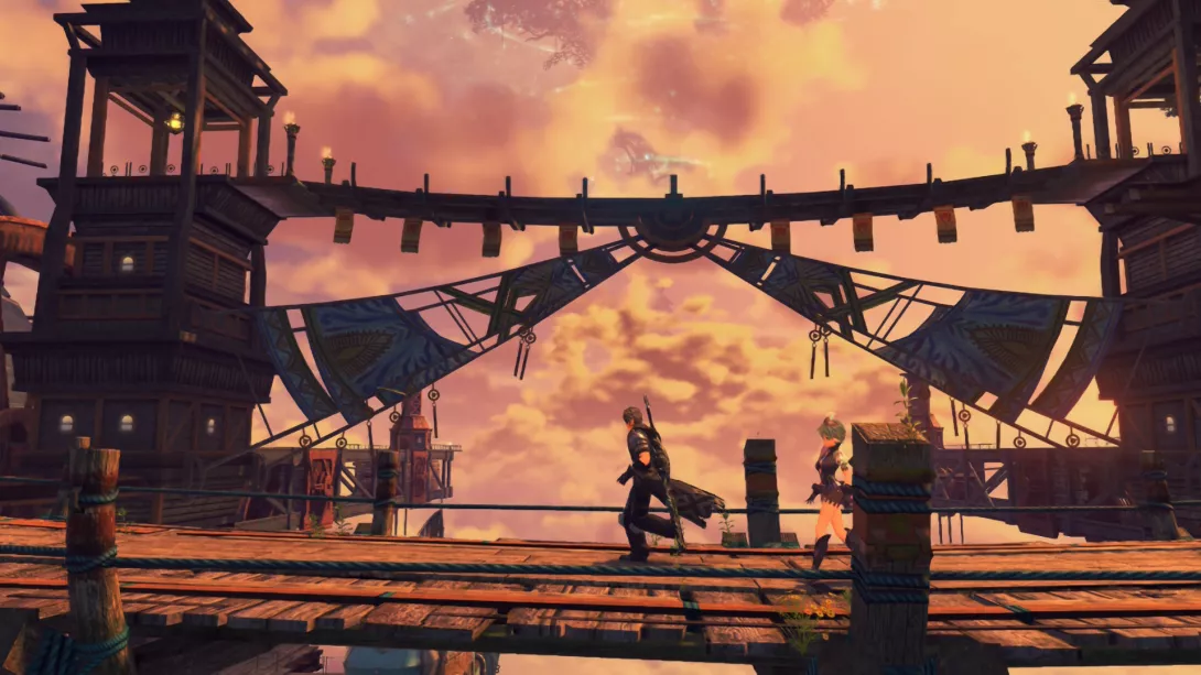 Xenoblade Chronicles 2 Nintendo Switch 2 Edition illasuun maisemia
