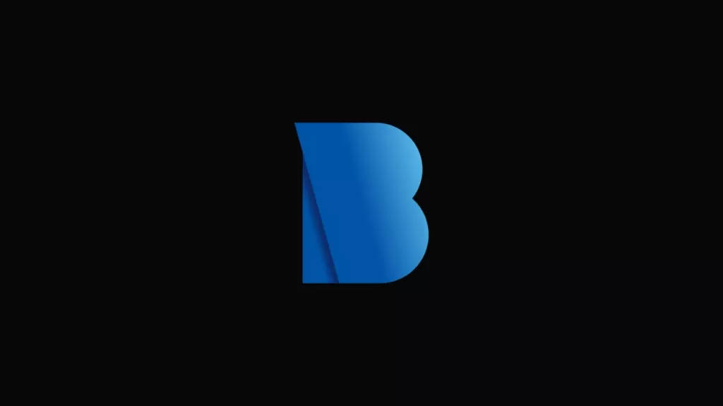 BioWare, sininen B-logo mustalla pohjalla