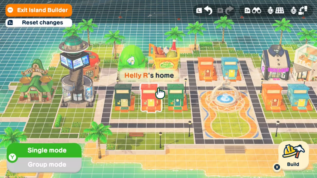 Tomodachi Life: Living the Dream rakennuksia siirtelemässä
