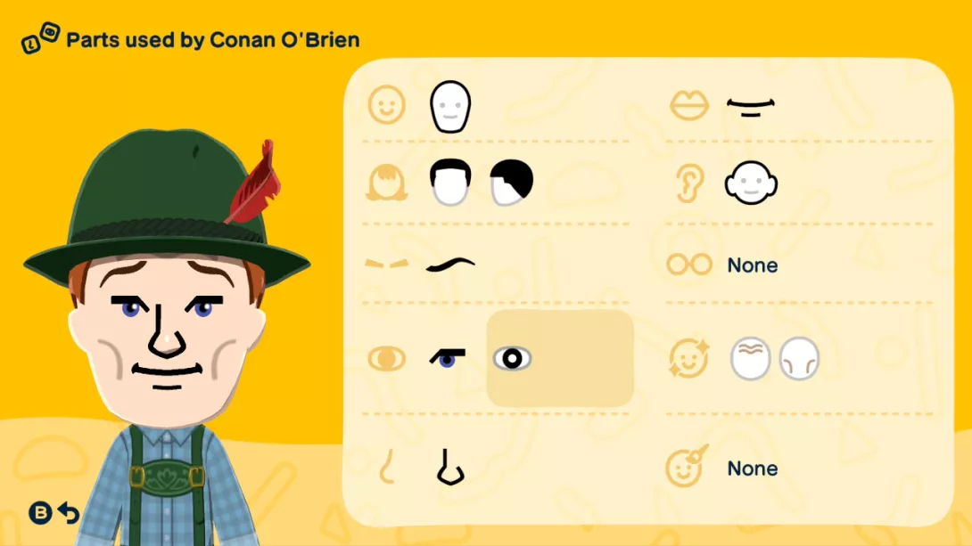 Tomodachi Life: Living the Dream Conan O'Brien rakentuu näin