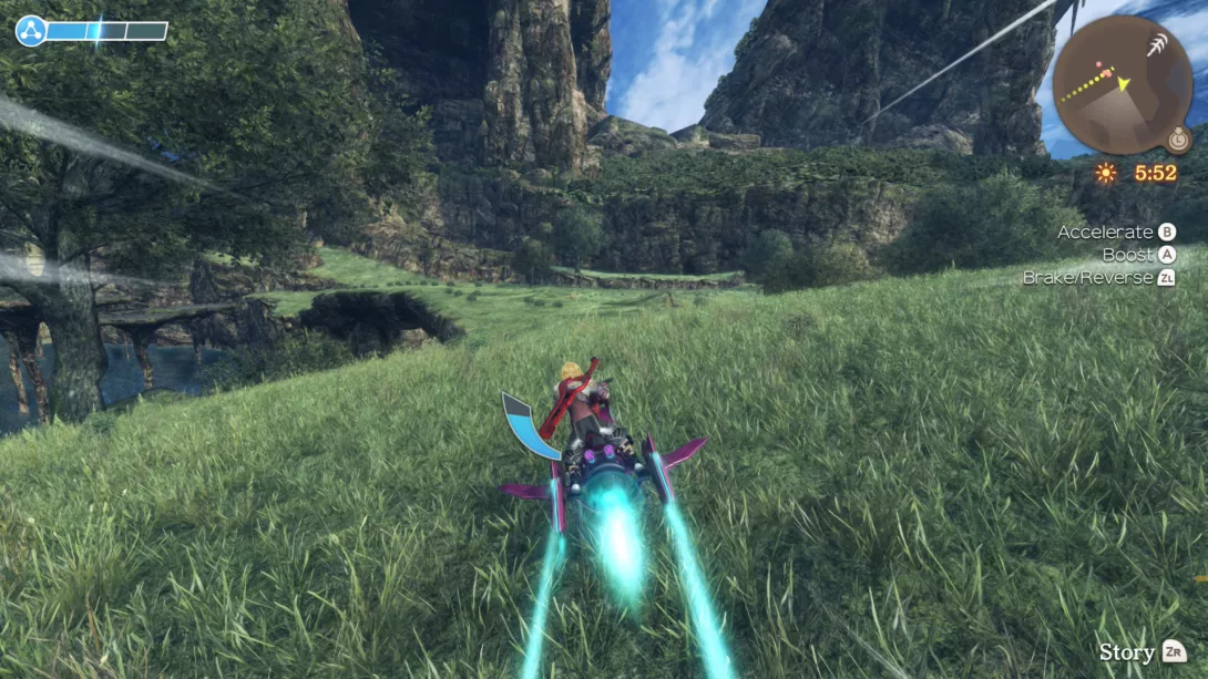 Xenoblade Chronicles Definitive Edition Switch 2 Edition Ether Jet käytössä