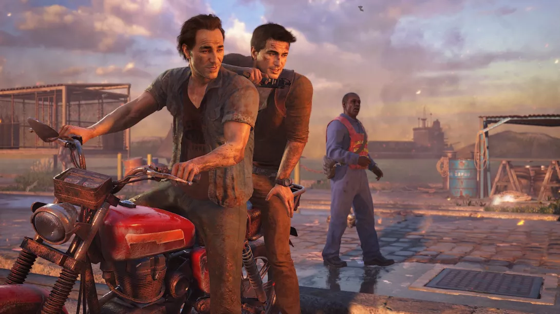 Nathan Drake veljensä Samin kanssa (Unhcarted 4)